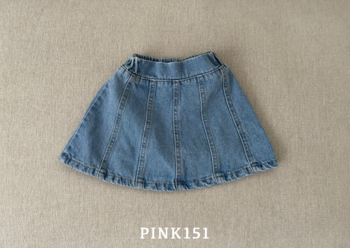 Pink151 - Korean Children Fashion - #discoveringself - 151 Slit Denim Skirt - 8