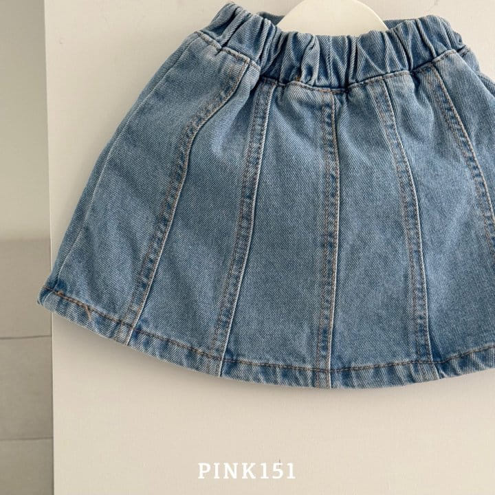Pink151 - Korean Children Fashion - #fashionkids - 151 Slit Denim Skirt - 9