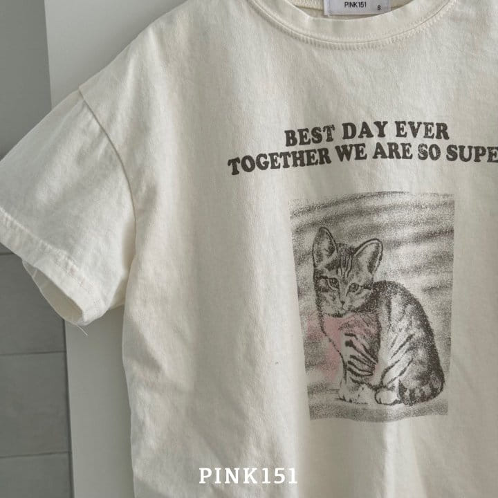 Pink151 - Korean Children Fashion - #fashionkids - Ribbon Cat Short Sleeve Tee - 9
