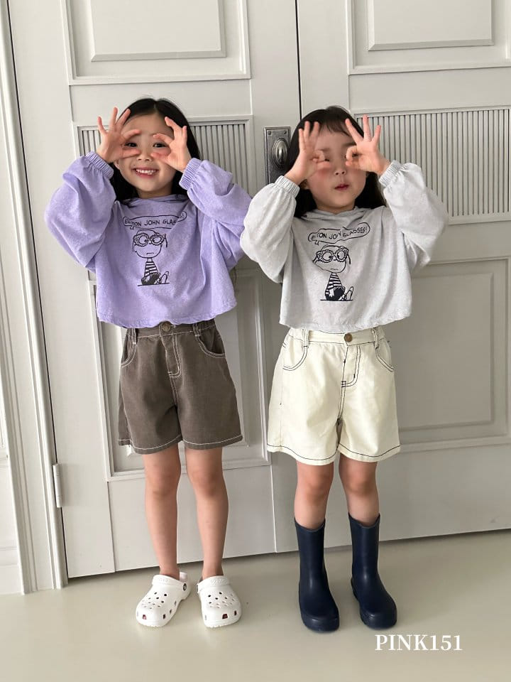 Pink151 - Korean Children Fashion - #kidsshorts - Crop Hoody