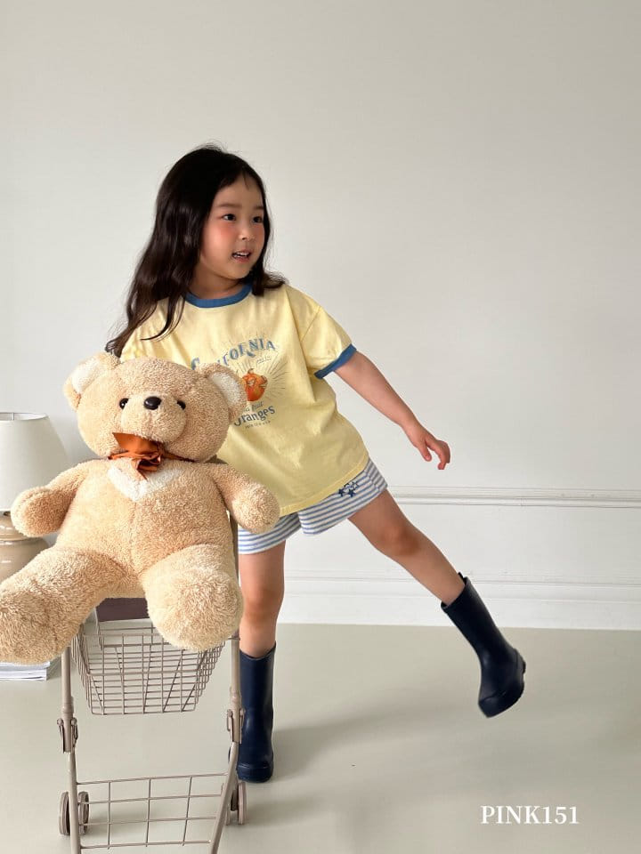 Pink151 - Korean Children Fashion - #kidsshorts - Fresh Orange Short Sleeve Tee - 4