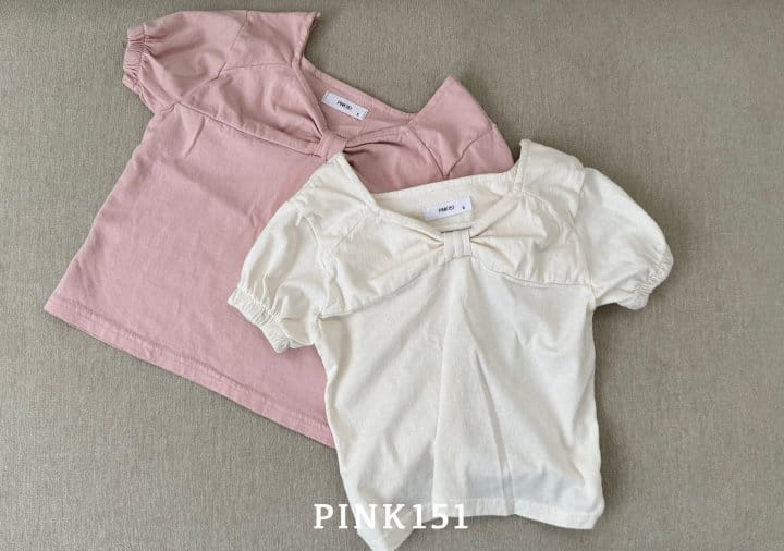 Pink151 - Korean Children Fashion - #kidzfashiontrend - Big Ribbon Tee - 6