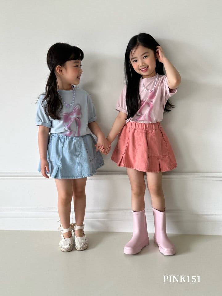 Pink151 - Korean Children Fashion - #kidzfashiontrend - Pastel Ribbon Tee - 5