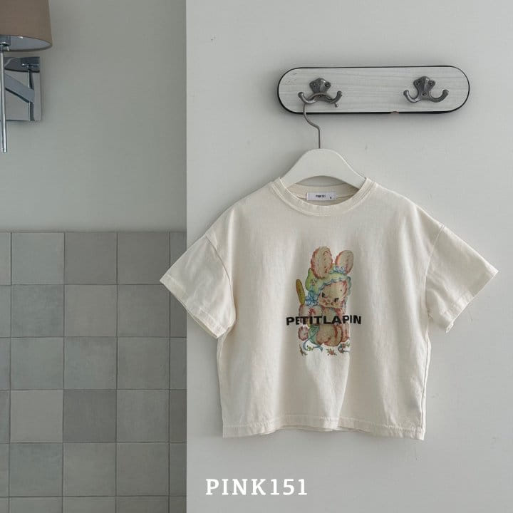 Pink151 - Korean Children Fashion - #kidzfashiontrend - Vintage Rabbit Short Sleeve Tee - 8