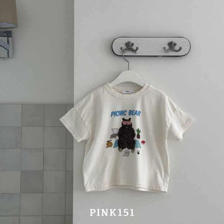 Pink151 - Korean Children Fashion - #kidzfashiontrend - Picnic Bear Short Sleeve Tee - 7