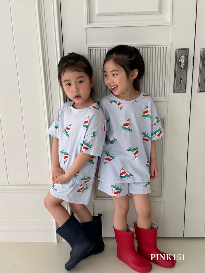Pink151 - Korean Children Fashion - #littlefashionista - Yacht Short Sleeve Tee - 3