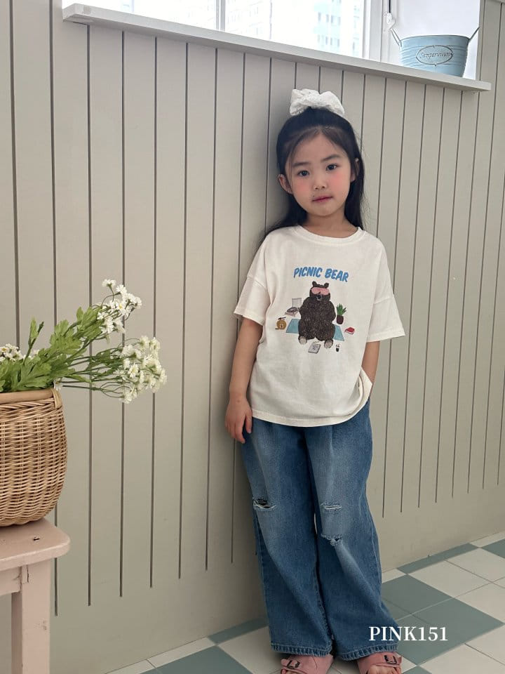 Pink151 - Korean Children Fashion - #magicofchildhood - City Vintage Denim Pants - 3