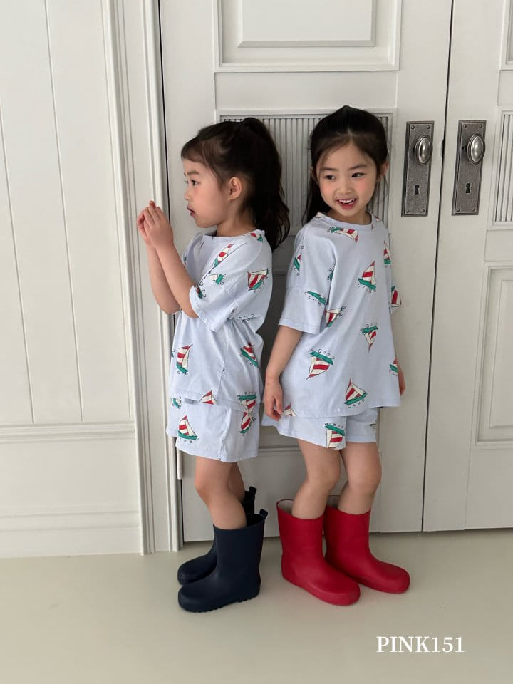 Pink151 - Korean Children Fashion - #littlefashionista - Yacht Short Sleeve Tee - 4