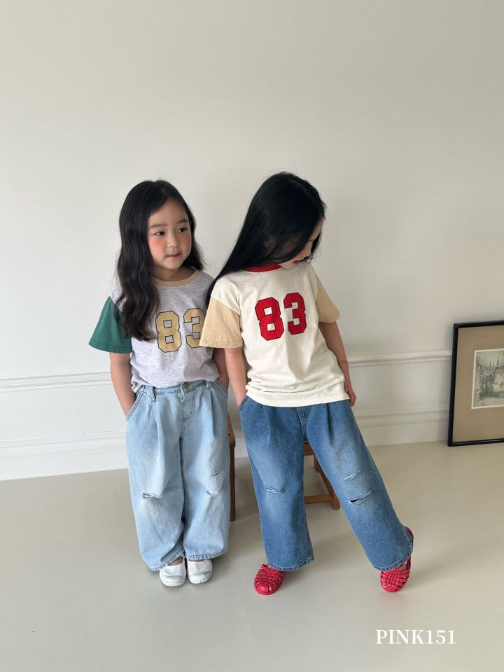 Pink151 - Korean Children Fashion - #magicofchildhood - Tirple Color Short Sleeve Tee - 9
