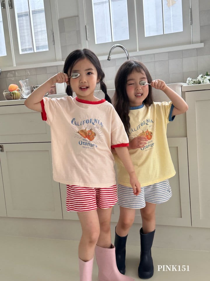 Pink151 - Korean Children Fashion - #prettylittlegirls - Fresh Orange Short Sleeve Tee - 10