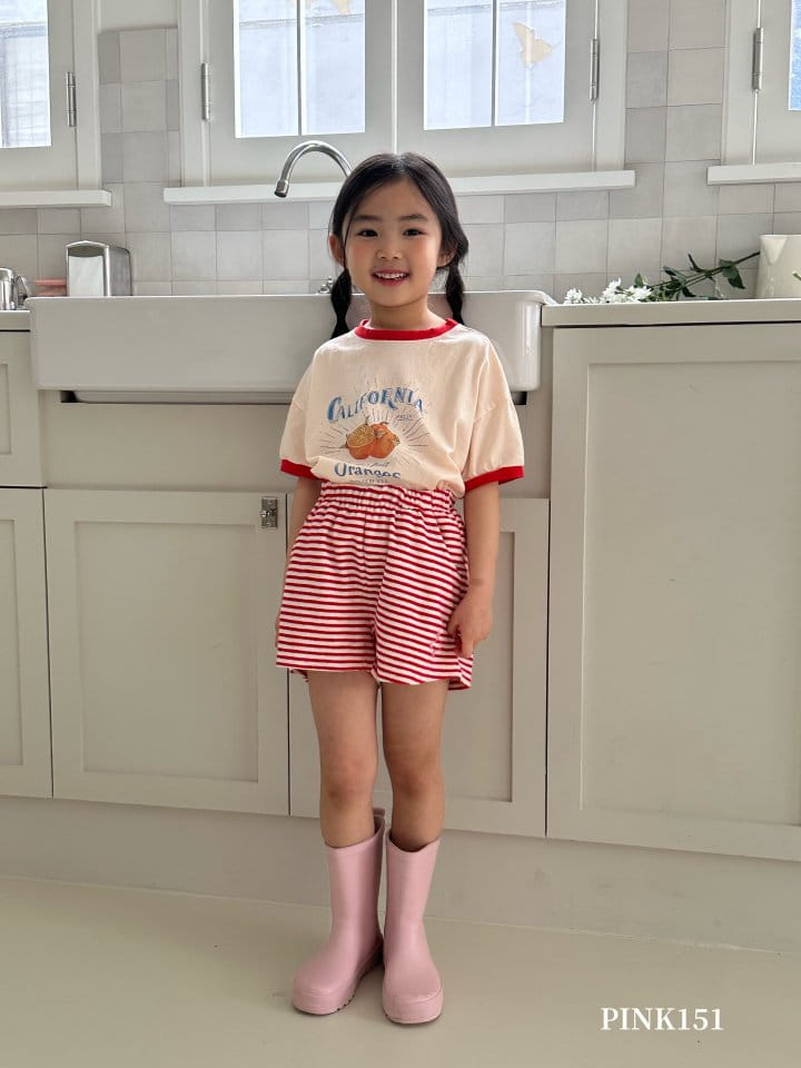 Pink151 - Korean Children Fashion - #todddlerfashion - Fresh Orange Short Sleeve Tee - 11
