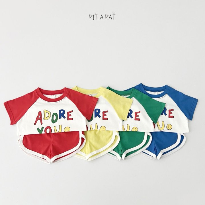 Pitapat - Korean Children Fashion - #childrensboutique - Adore You Top Bottom Set - 5