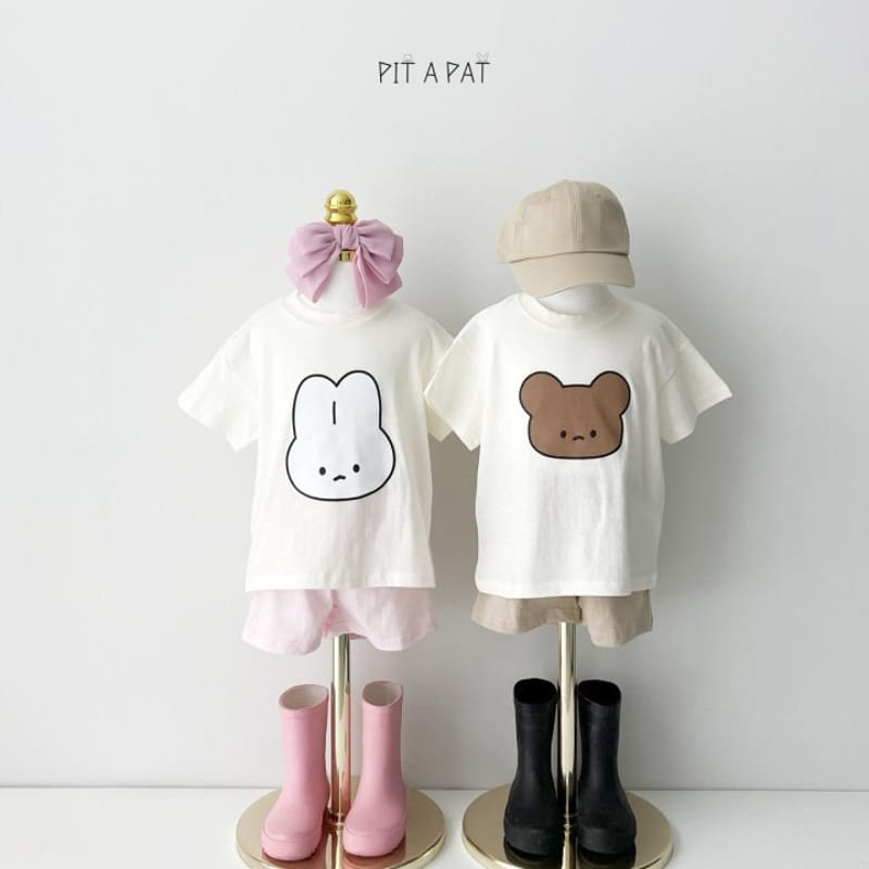 Pitapat - Korean Children Fashion - #kidsshorts - Friend Summer Top Bottom Set - 11