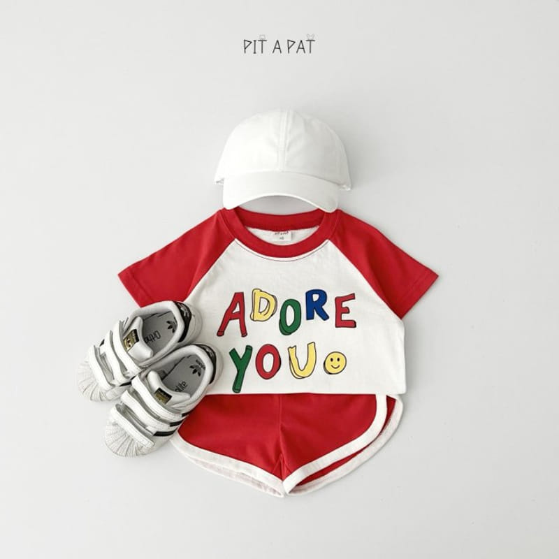Pitapat - Korean Children Fashion - #kidsstore - Adore You Top Bottom Set - 10