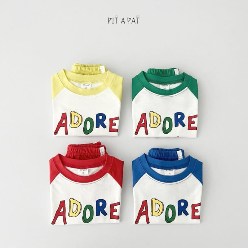 Pitapat - Korean Children Fashion - #stylishchildhood - Adore You Top Bottom Set - 3