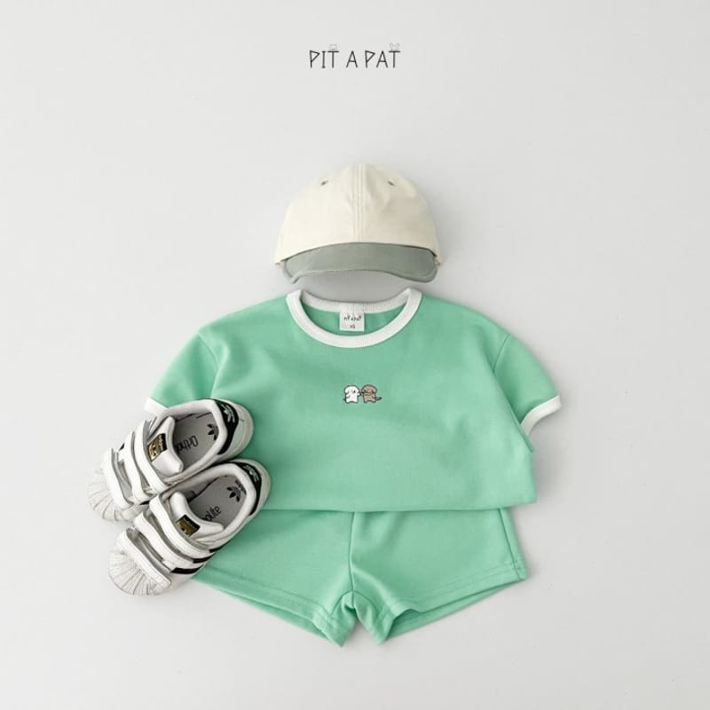 Pitapat - Korean Children Fashion - #stylishchildhood - Puppy High Five Top Bottom Set - 11
