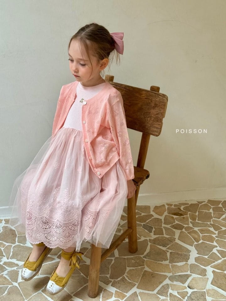 Poisson - Korean Children Fashion - #Kfashion4kids - Eyelet Cardigan - 5