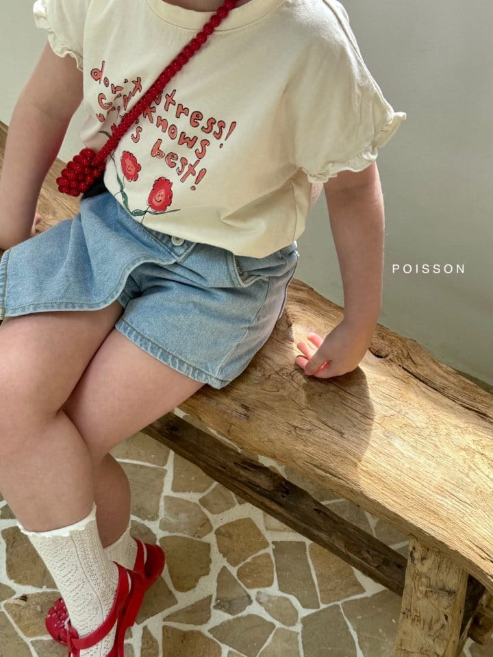 Poisson - Korean Children Fashion - #Kfashion4kids - Plan Denim Skirts - 8