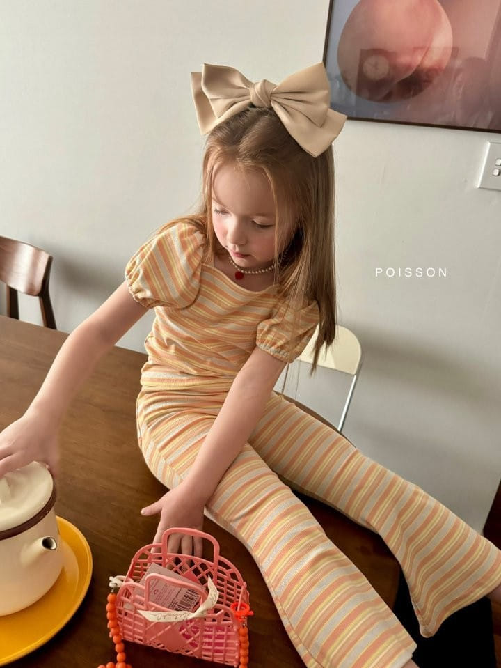 Poisson - Korean Children Fashion - #kidsshorts - Vivi ST Top Bottom Set - 3