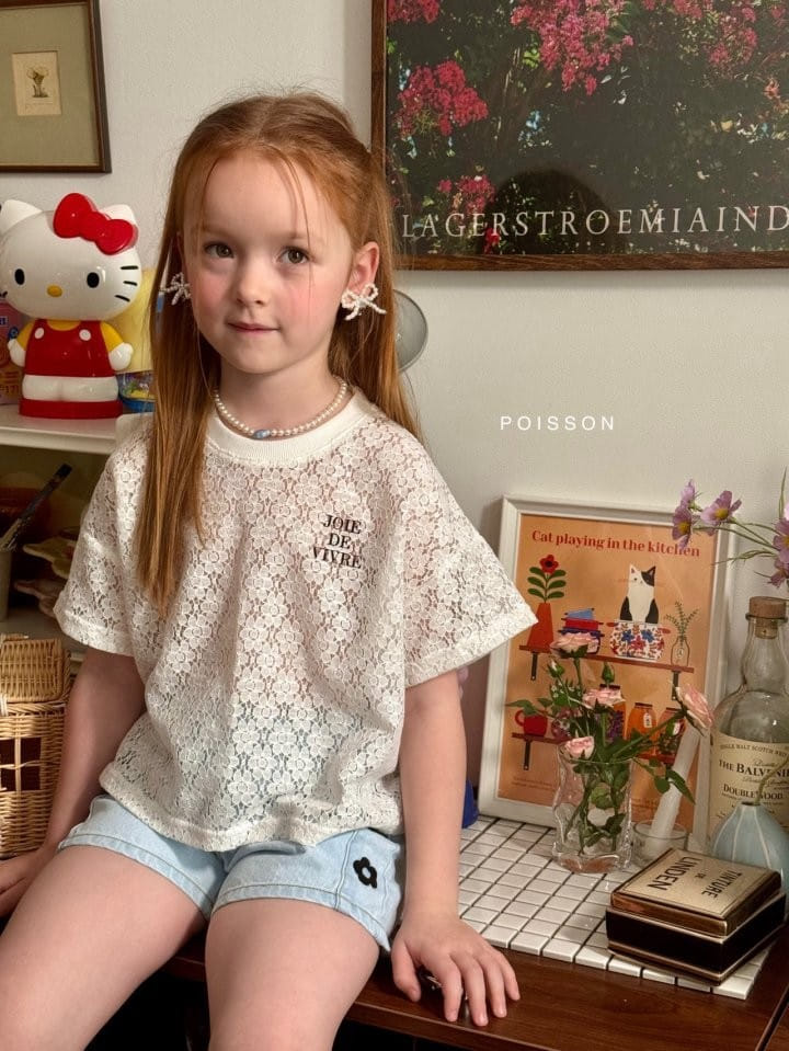 Poisson - Korean Children Fashion - #littlefashionista - Dual Lace Sweatshirt - 7