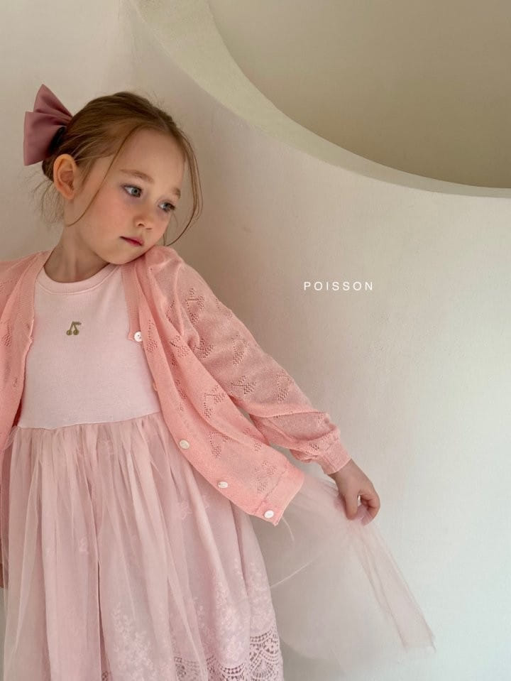 Poisson - Korean Children Fashion - #littlefashionista - Eyelet Cardigan - 6