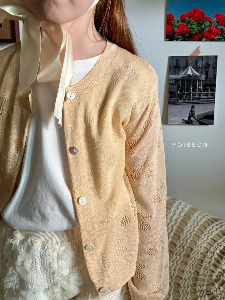 Poisson - Korean Children Fashion - #minifashionista - Eyelet Cardigan - 8