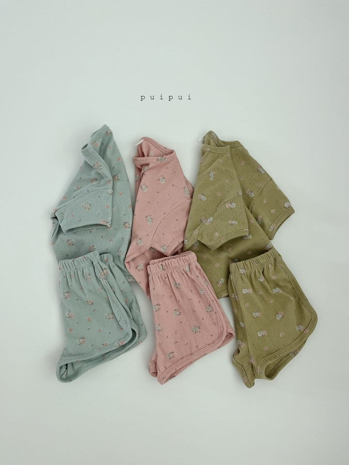 Puipui - Korean Children Fashion - #designkidswear - Blossom Top Bottom Set