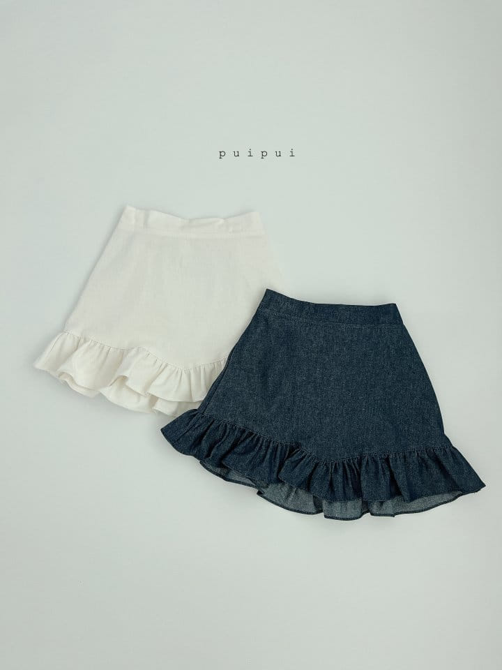 Puipui - Korean Children Fashion - #kidzfashiontrend - Denim Skirt
