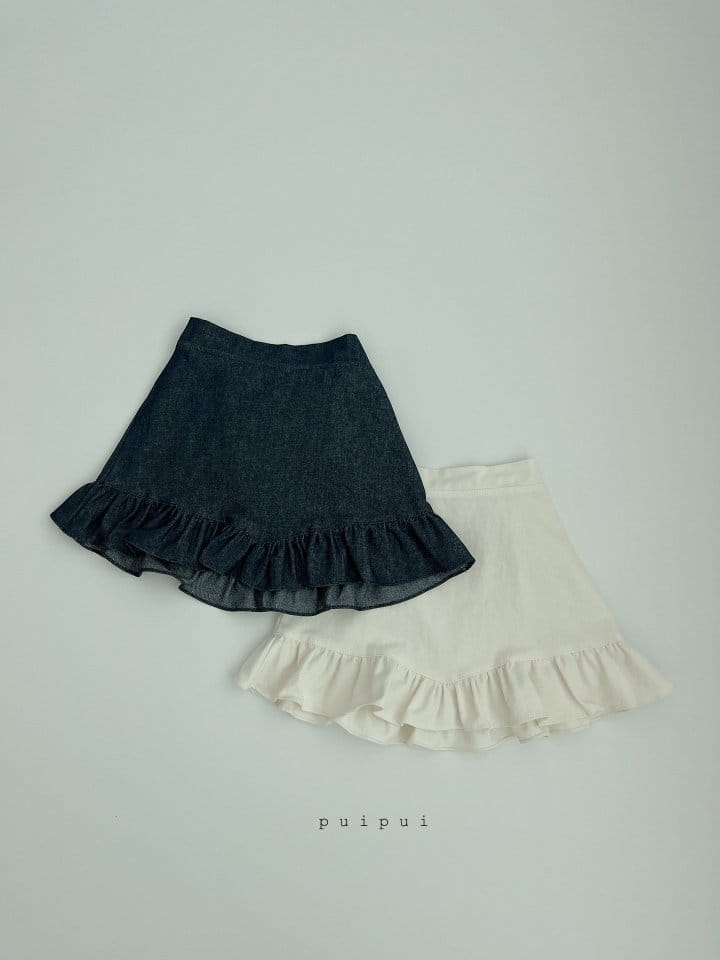 Puipui - Korean Children Fashion - #todddlerfashion - Denim Skirt - 7