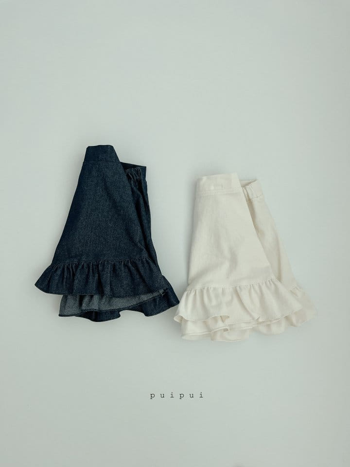 Puipui - Korean Children Fashion - #toddlerclothing - Denim Skirt - 8
