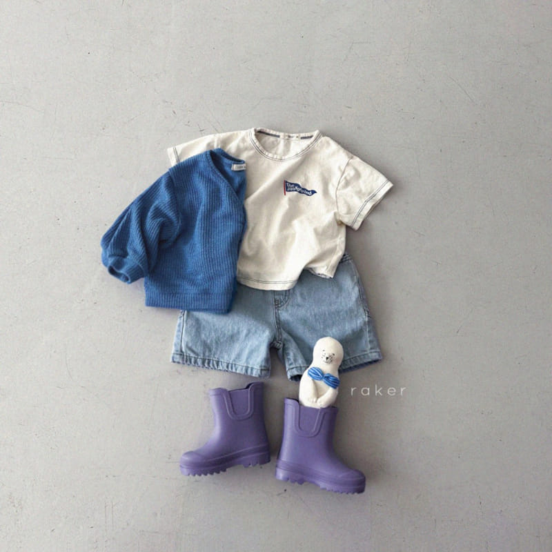 Raker - Korean Children Fashion - #kidzfashiontrend - Totoru Denim Shorts - 6