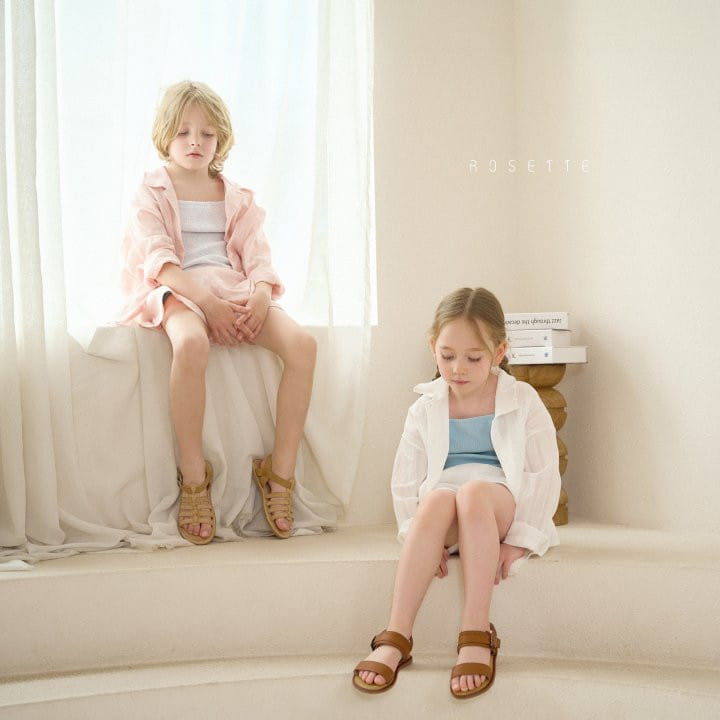 Rosette - Korean Children Fashion - #kidsshorts - Roy Shirt Top Bottom Set - 7