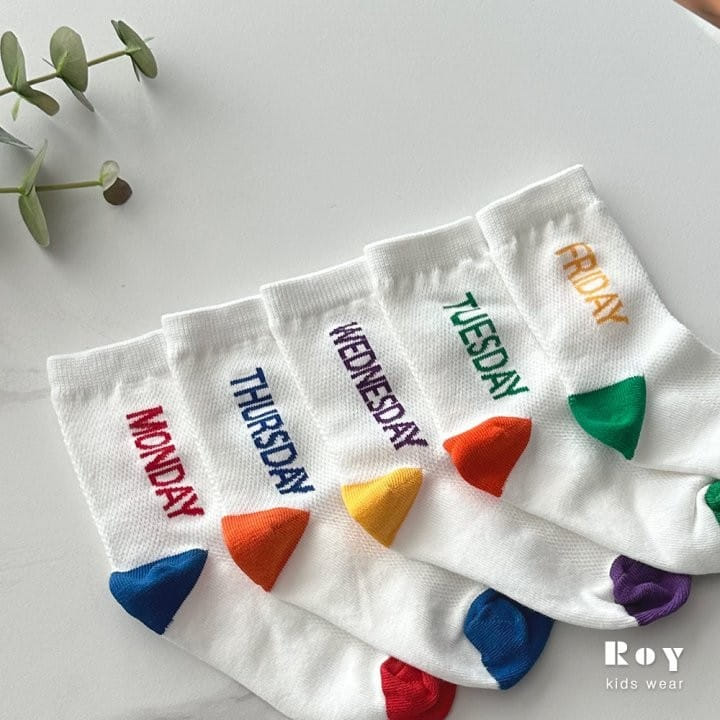 Roy - Korean Children Fashion - #childofig - Day Socks Set - 3