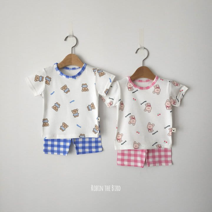Saerobin - Korean Children Fashion - #littlefashionista - Hello Check Short Sleeve Easy Wear
