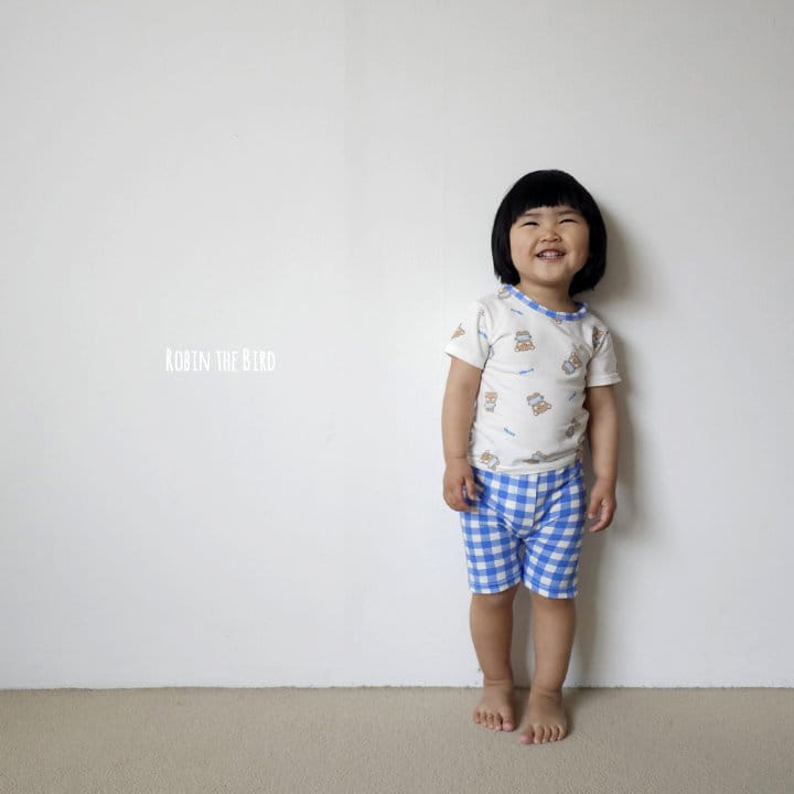 Saerobin - Korean Children Fashion - #magicofchildhood - Hello Check Short Sleeve Easy Wear - 2