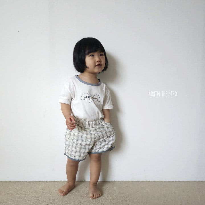 Saerobin - Korean Children Fashion - #todddlerfashion - Line Check Shorts - 9