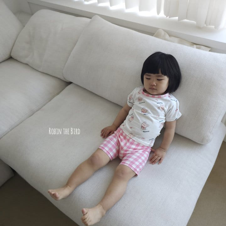 Saerobin - Korean Children Fashion - #toddlerclothing - Hello Check Short Sleeve Easy Wear - 6