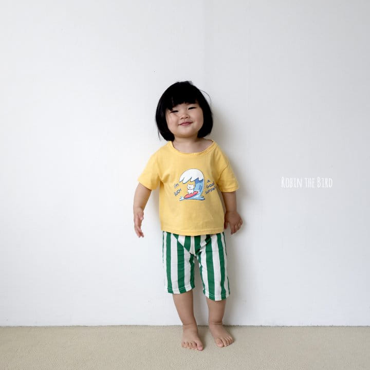 Saerobin - Korean Children Fashion - #toddlerclothing - Surfer Short Sleeve Tee - 7