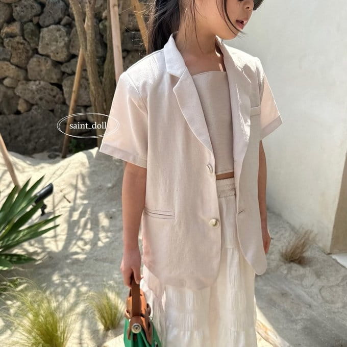 Saint Doll - Korean Children Fashion - #designkidswear - City Short Sleeve Jacket With Mom