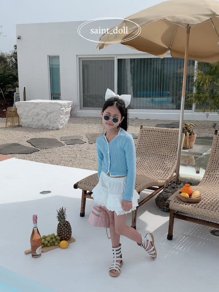 Saint Doll - Korean Children Fashion - #kidsshorts - Cong Button Color Cardigan - 10