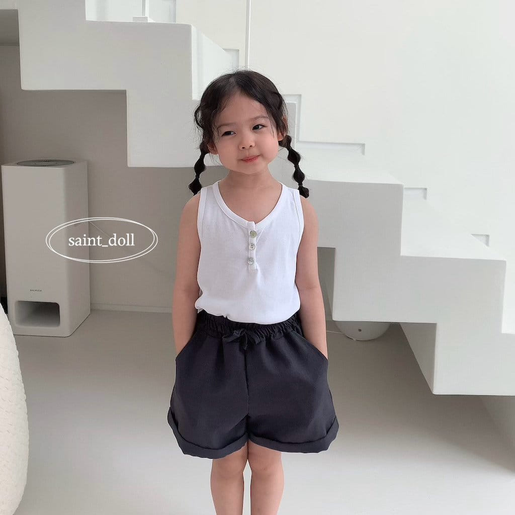 Saint Doll - Korean Children Fashion - #magicofchildhood - Button Sleeveless Tee - 9
