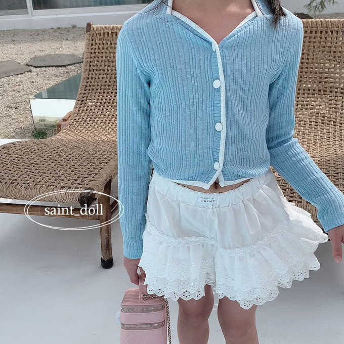 Saint Doll - Korean Children Fashion - #prettylittlegirls - Cong Button Color Cardigan