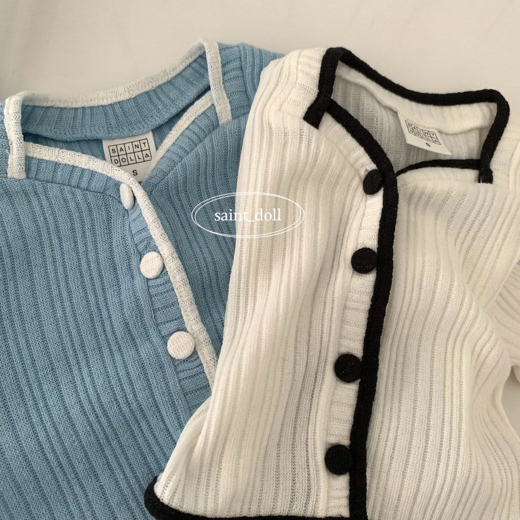 Saint Doll - Korean Children Fashion - #toddlerclothing - Cong Button Color Cardigan - 3