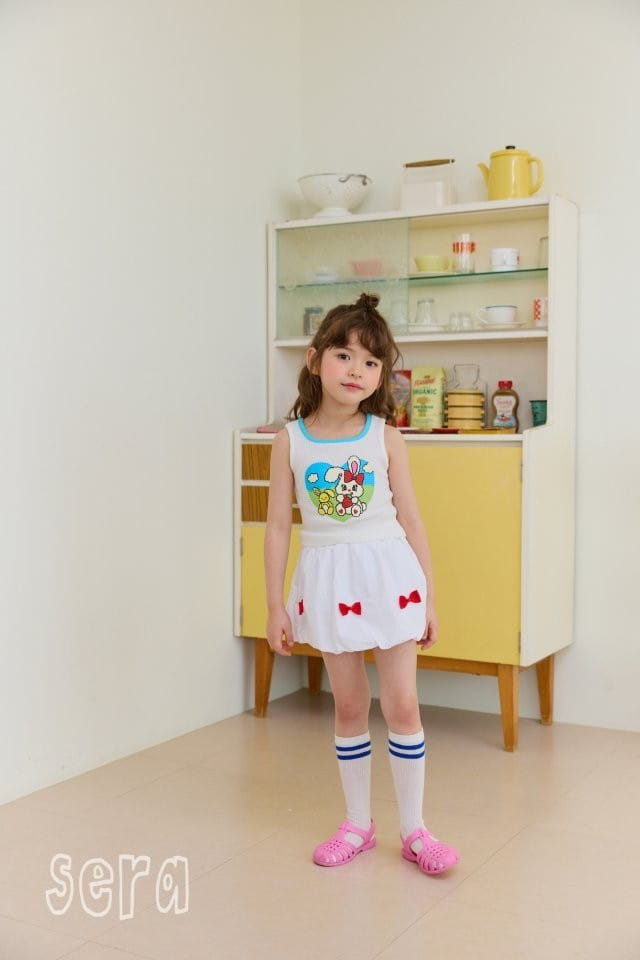 Sera - Korean Children Fashion - #stylishchildhood - Waffle Heart Sleeveless Tee - 4