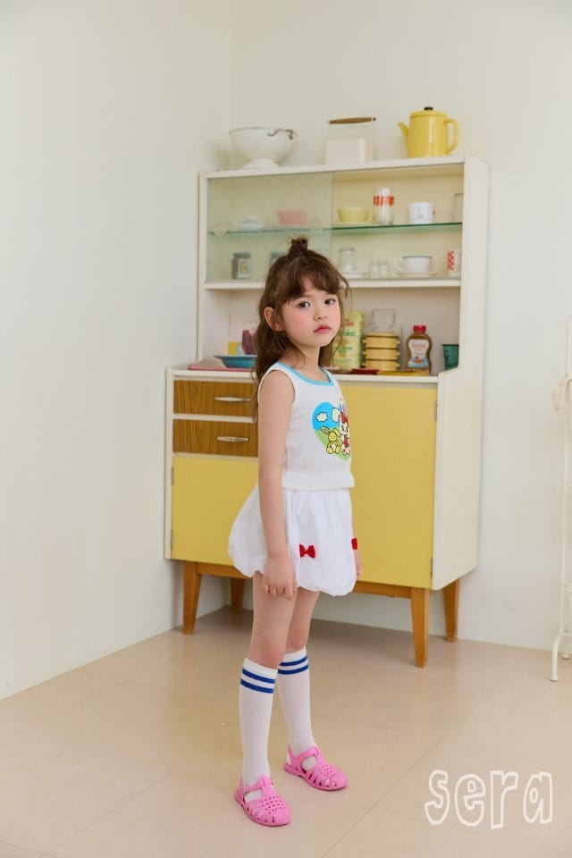 Sera - Korean Children Fashion - #childrensboutique - Waffle Heart Sleeveless Tee - 5