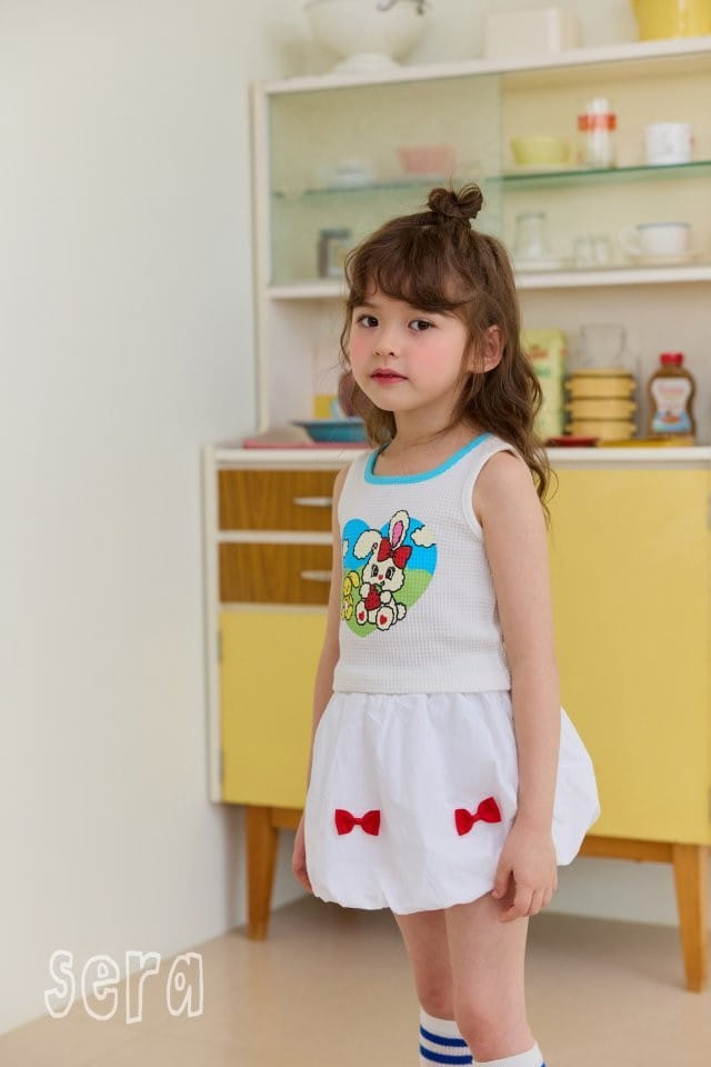 Sera - Korean Children Fashion - #fashionkids - Waffle Heart Sleeveless Tee - 8