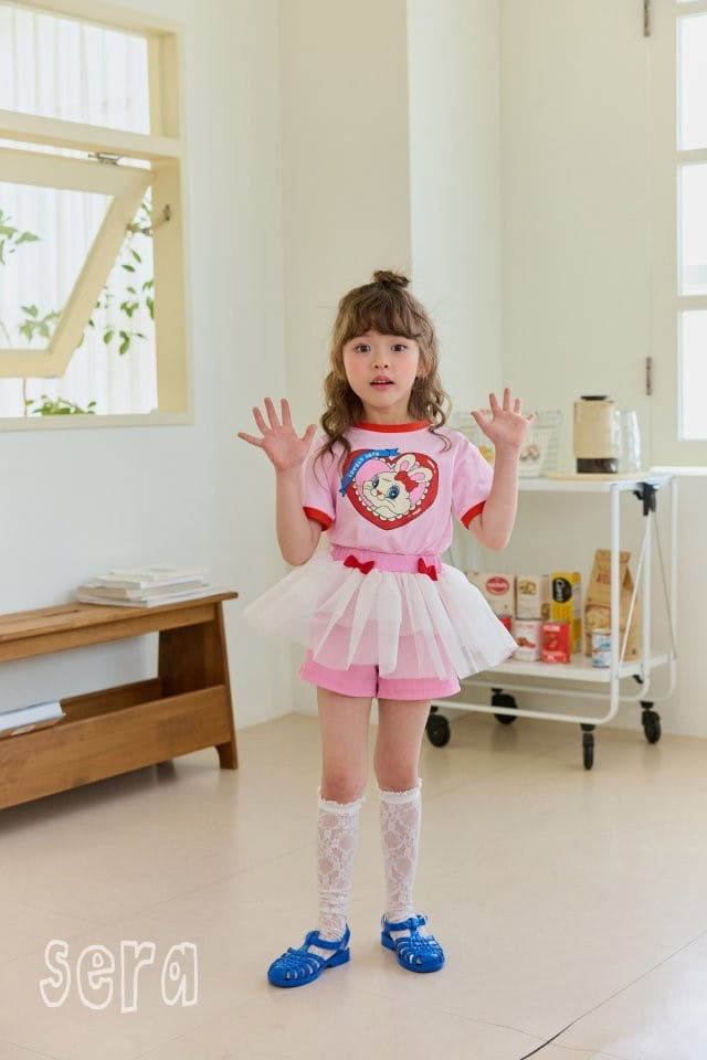 Sera - Korean Children Fashion - #kidsshorts - Red Color Tee - 7
