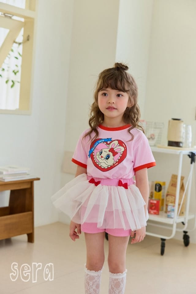 Sera - Korean Children Fashion - #kidsstore - Red Color Tee - 8