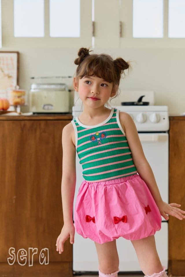 Sera - Korean Children Fashion - #kidsstore - ST Tennis Sleeveless Tee - 2