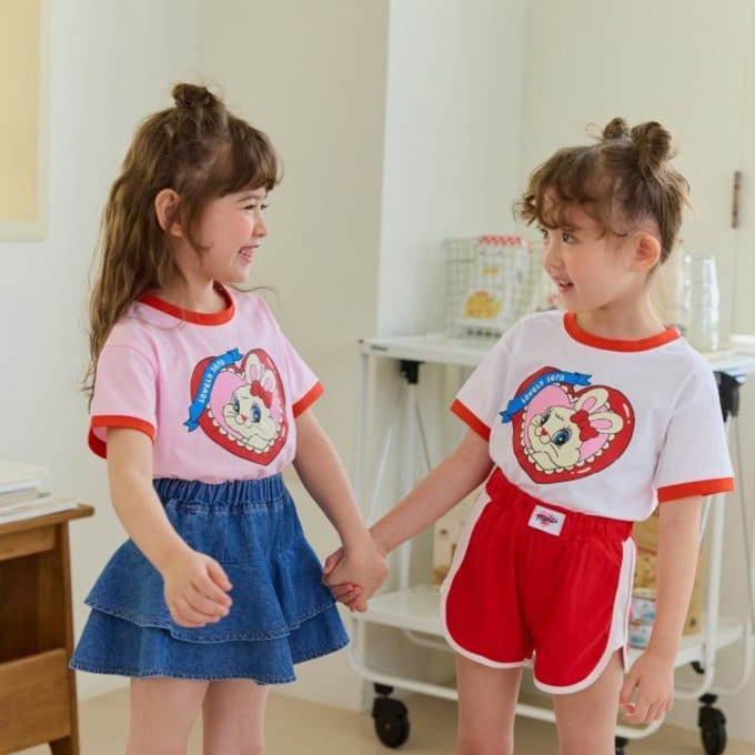 Sera - Korean Children Fashion - #stylishchildhood - Red Color Tee